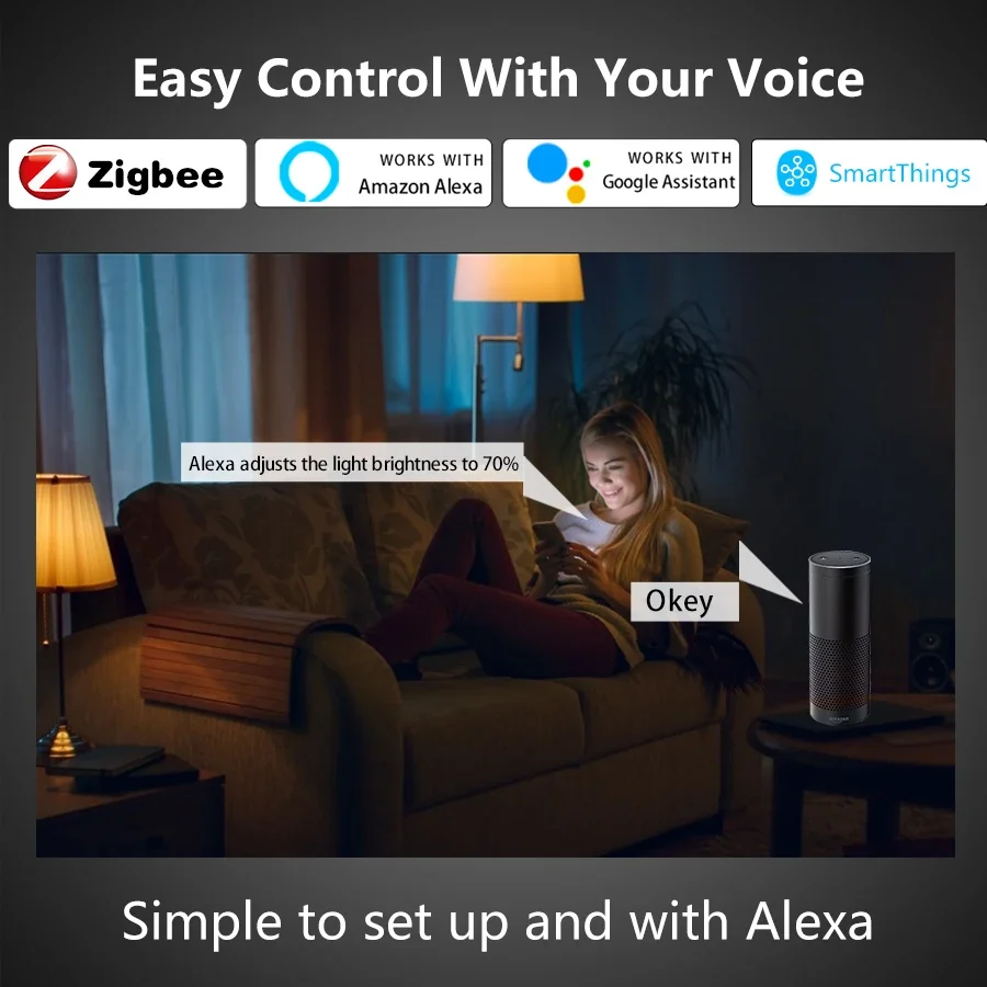 ZigBee Smart Bulbs E27 LED Lamp 12W 15W 18W RGB Light Bulb Smart Life APP Voice Control Works With Alexa Google Assistant