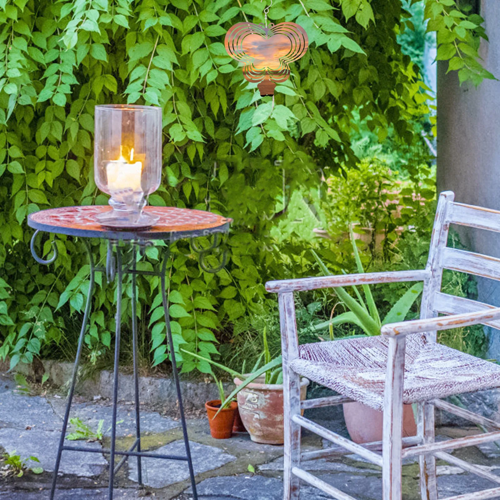 

Aluminum DIY Sublimation Wind Spinner Blank Hanging Wind Spinner Decor for Garden Yard Porch Sublimation Swivel Hanging Decor