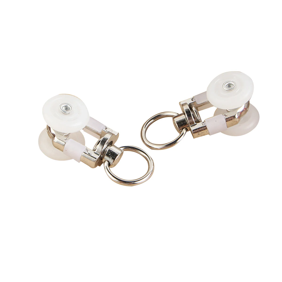 

10 pcs Curtain Track Wheels Alloy Rustproof Fit Most Rails Easy Use Thickened Carrier Different Weights Metal Pulleys