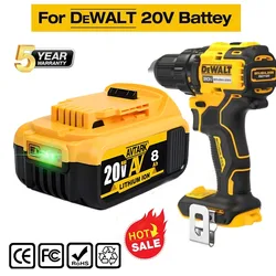 Genuine 18V/20V MAX 6.0Ah 8.0Ah 12.0Ah DCB200 Replacement Li-ion Battery for DeWalt DCB205 DCB201 DCB203 Power Tool Batteries