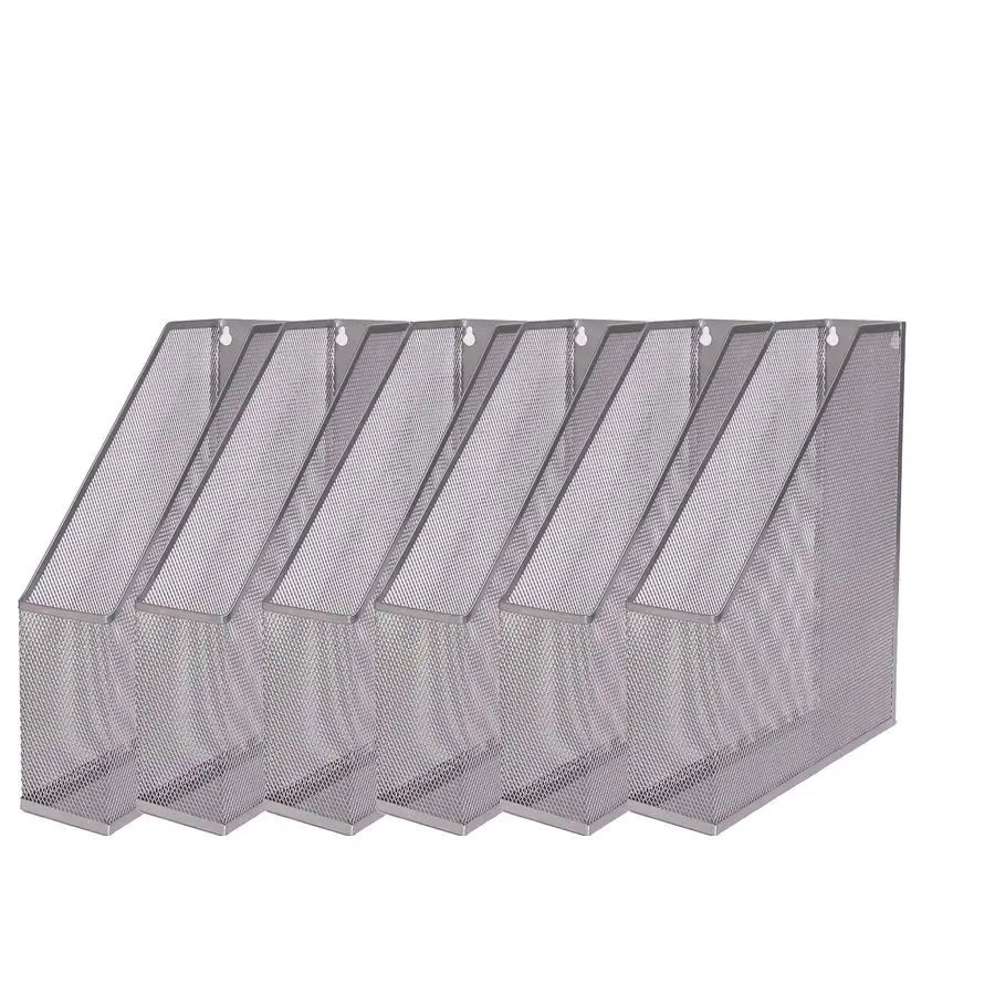 

Steel Mesh Wall Magazine File Holder for Home amp Office Organization, Serves as a Magazine Rack, Desk Organizer, Letter and Ma
