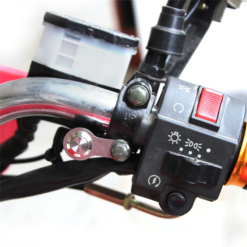 New! 12V Universal Motorcycle Handlebar Reset Switch Button Engine ON-OFF Waterproof