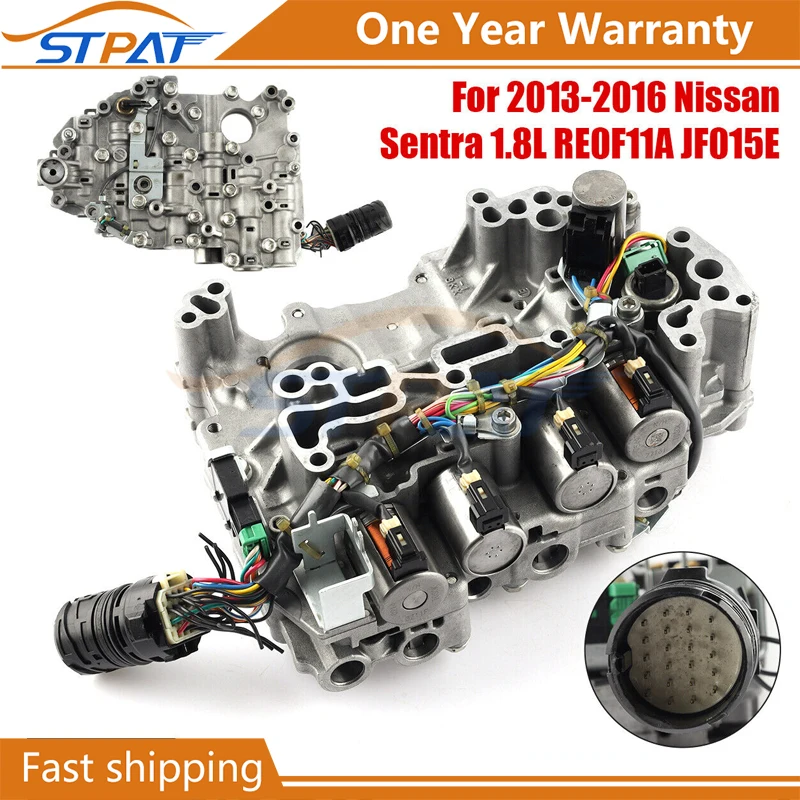 STPAT OEM JF015E RE0F11A  CVT Transmission Valve Body With Solenoids Fits For Nissan Sentra Note Versa Chevrolet Suzuki