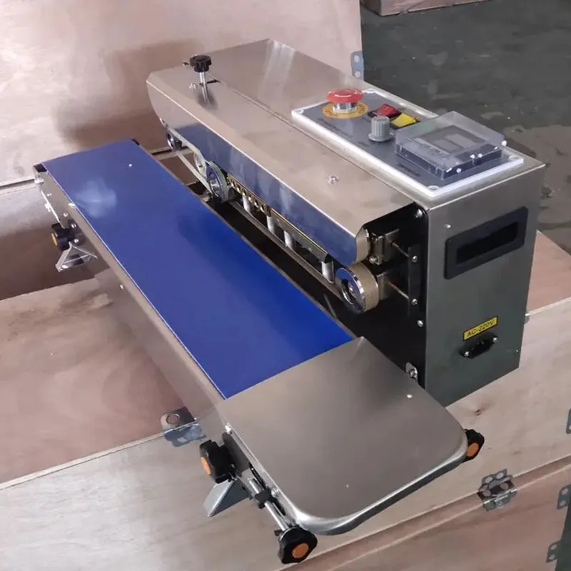 Bag continuous sealing hine automatic Additional equipment printing date stainless steel sealer FR-900