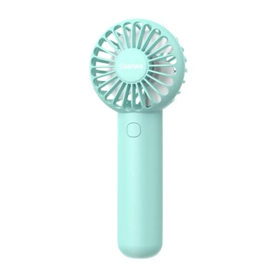

Mini Handheld Fan, Small Cute Design, 3 Powerful Speeds, USB Rechargeable Battery Operated, Portable Personal Fan with Base and