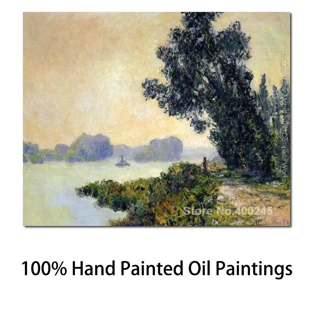 

Canvas Art Online Claude Monet Paintings The Towpath at Granval2 High Quality Hand Painted