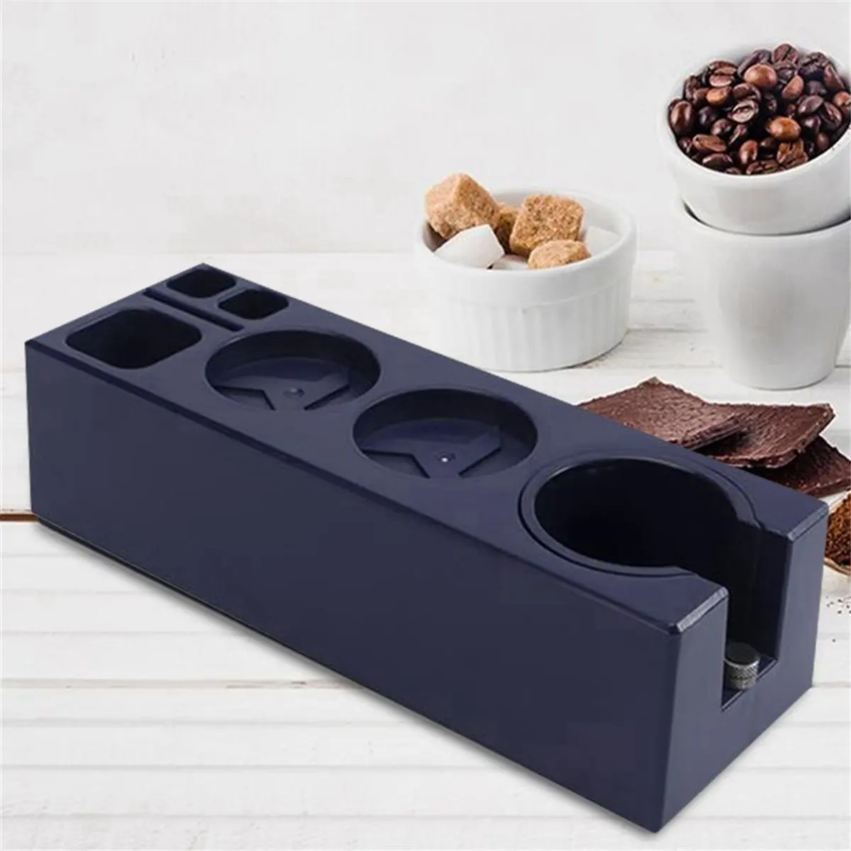 2026 + محطة دك القهوة 51/58 مللي متر منظم قابل للتعديل نونسليب متعدد الوظائف سهل الاستخدام قاعدة سدادة قهوة قوية #5