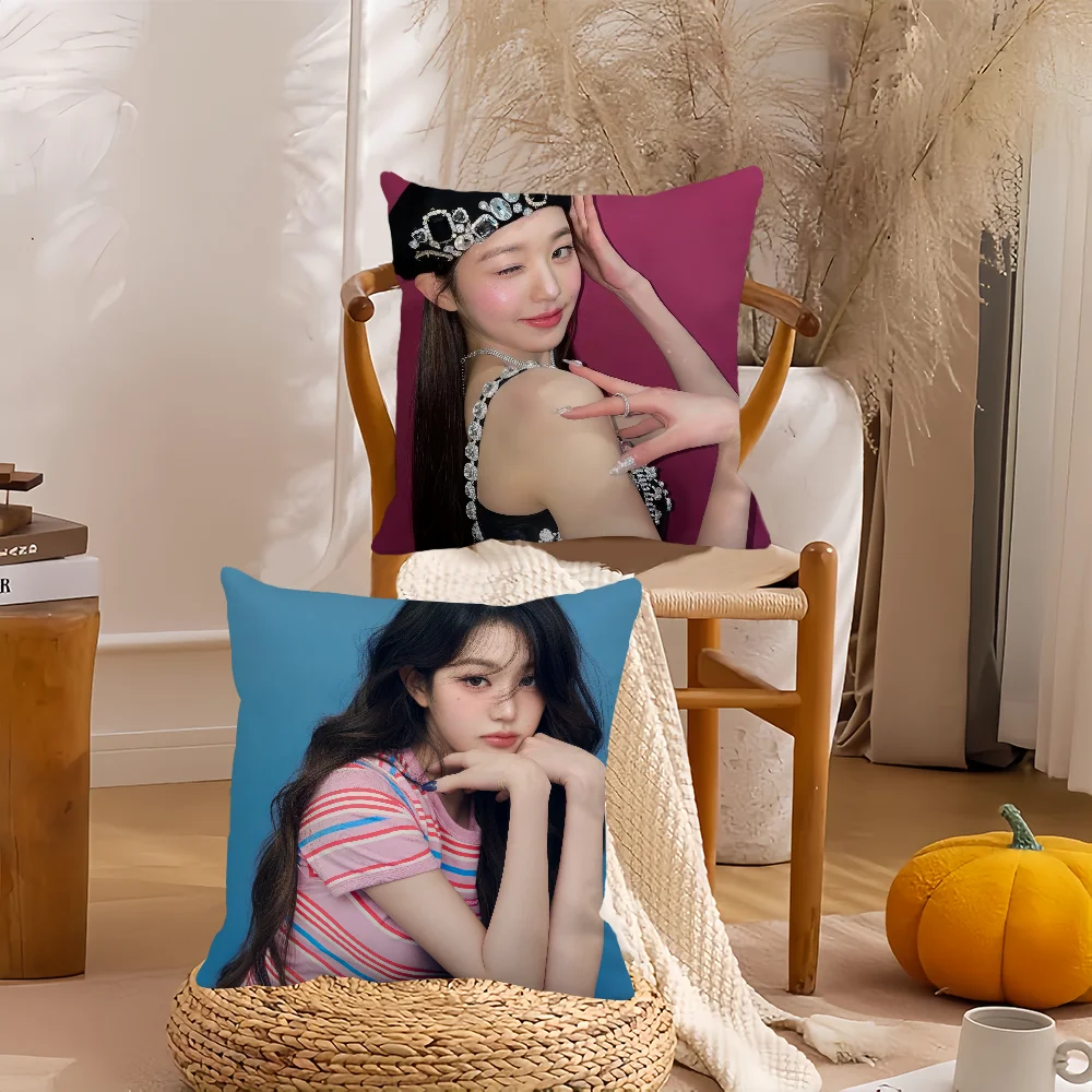 Singer Jang Won-young Pillow Case Home Decoration Cushion Cover Suitable For Bedroom Car Office Sofa