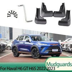 4Pcs/set Plastic Splash Guards Fender Mud Flaps Mudguards For Great Wall GWM Haval H6 GT H6S 2022 2023 Mudflaps Splash Guards