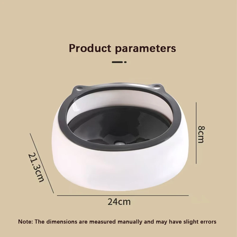

Plastic Anti-Over Dog Bowl Dog Drinking Water Bowl Floating Non-Wetting Mouth Cat Bowl Without Spill Drinking Water Dispenser