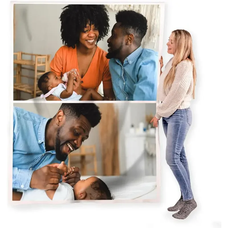 

Custom Blankets with Photo and Text Personalized Photo Blanket Customized Blankets with Picture Gifts for Couple Mom Dad
