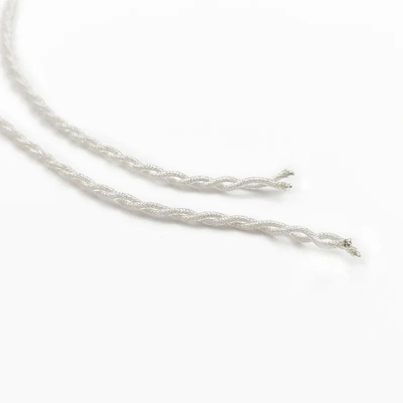 Aipinchun-conector de flexión de 3 polos de 3,5mm, Cable de auriculares DIY, reemplazo de reparación de auriculares, Cable de alambre de cobre plateado