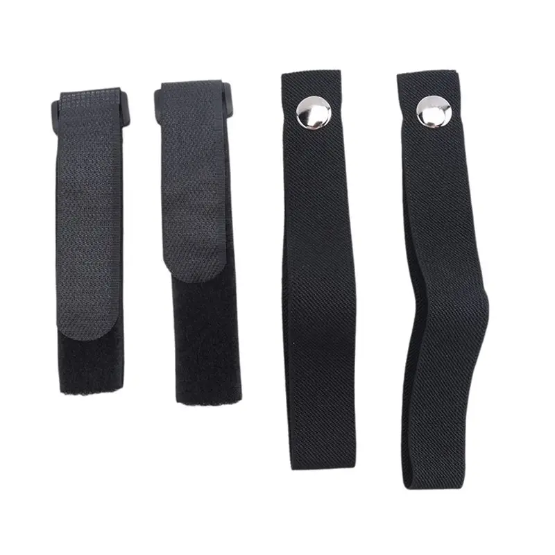 Rear Window Roll Up Snap Straps & Soft Top Sunrider Straps, For Jeep Wrangler 2007-2019, Black