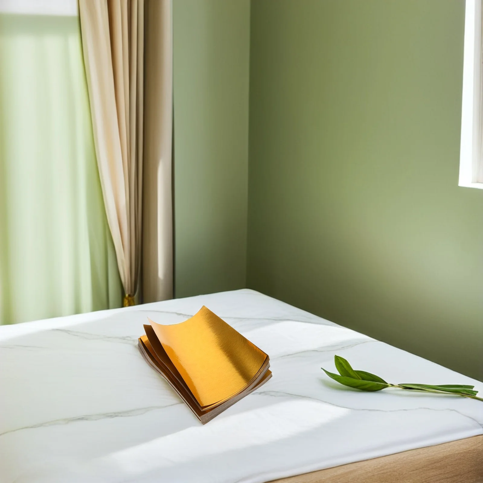 

1000pcs Golden Ingot Paper For Ancestor Worship Smooth Burning Sacrificial Supplies Large Scale Ritual Use Diy Chinese Ingot