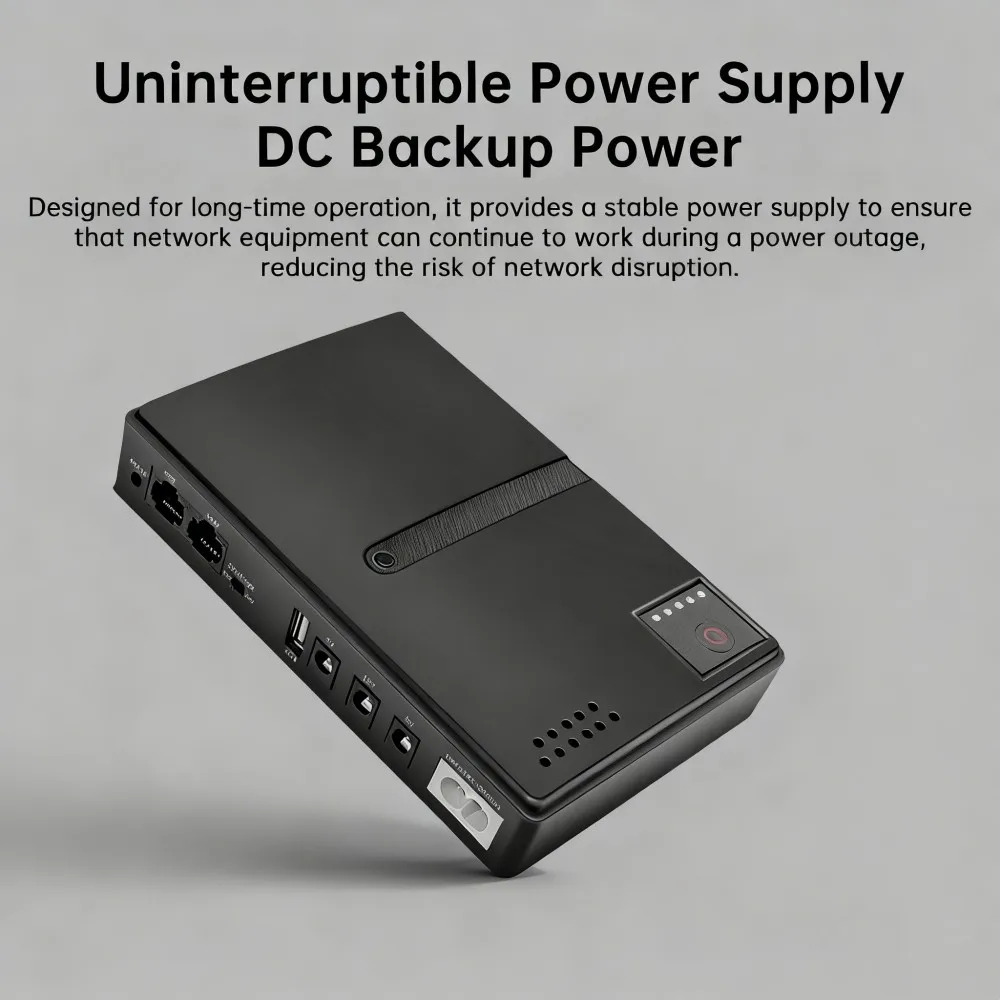 AC85-265V DC 1018L Router 5V9V12V Optical Cat Monitor Backup Uninterruptible DC Power Supply Charger Cell Phone UPS No Battery