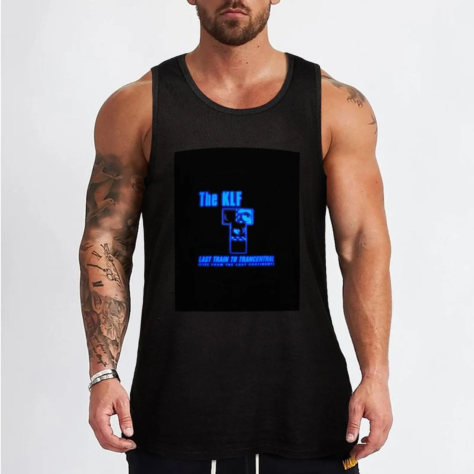 The KLF - last train to trancentral 90s Tank Top man vest t-shirt for men Men's clothes luxury style vest for men