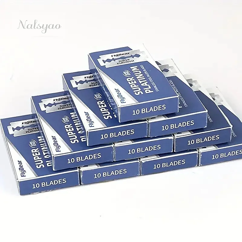 Wholesale 100PCS Stainless Steel Double Edge Safety Shaving Blades Durable Barber Extra Sharp