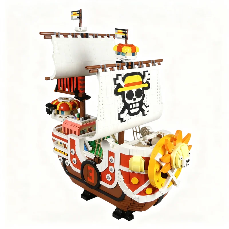 

8628PCS MOC Pirate Sailing Ship Thousand Sunny Anime Model Custom Puzzle DIY Creative Ideas Toy Birthday Gift Display Gifts