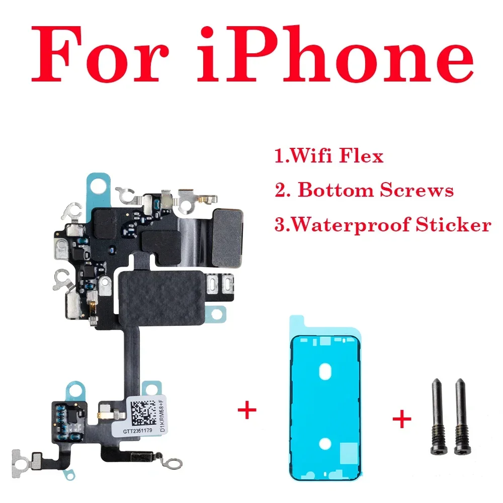 WiFi Antenna For iPhone 7 8 Plus X XR XS 11 12 13 14 Pro Max Mini Plus Wi-Fi Wireless Signal Antenna Flex Cable Repaired Part