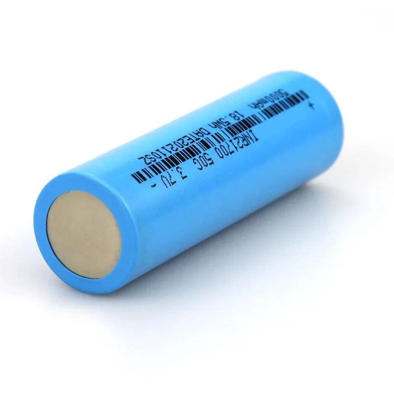 INR21700 50G 5000mAh 3.7V 10C High Discharge Power Rechargeable 21700 Battery Internal Resistance 10-15 mohm