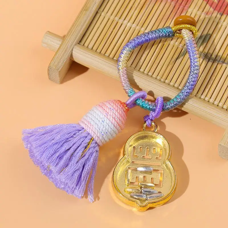 Chinesischer Stil Kürbis-Glücksbringer Schlüsselanhänger 1 Stück Exquisiter Taschenanhänger Dekoration für den täglichen Gebrauch Abschluss-Souvenir-Geschenk – Detail 7