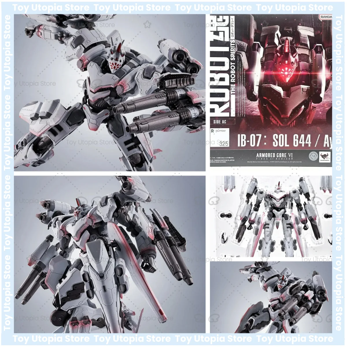

Bandai genuino EL ROBOT SPIRITS ARMORED CORE VI 325 IB-07:SOL 644/Ayre Anime juguete modelos coleccionables regalo niños