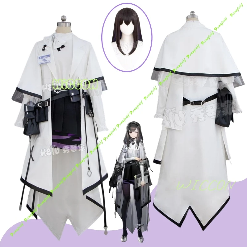 

Полный комплект для косплея Arknights Priestess & Doctor - женский костюм, парик, реквизит, обувь | Идеально подходит для карнавала, модных шоу