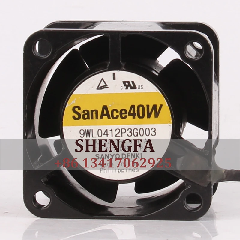 

SANYO Case Fan Ball Bearing 9WL0412P3G003 12V 0.4A 4CM 4028 Waterproof IP68 Inverter Cooling Fan