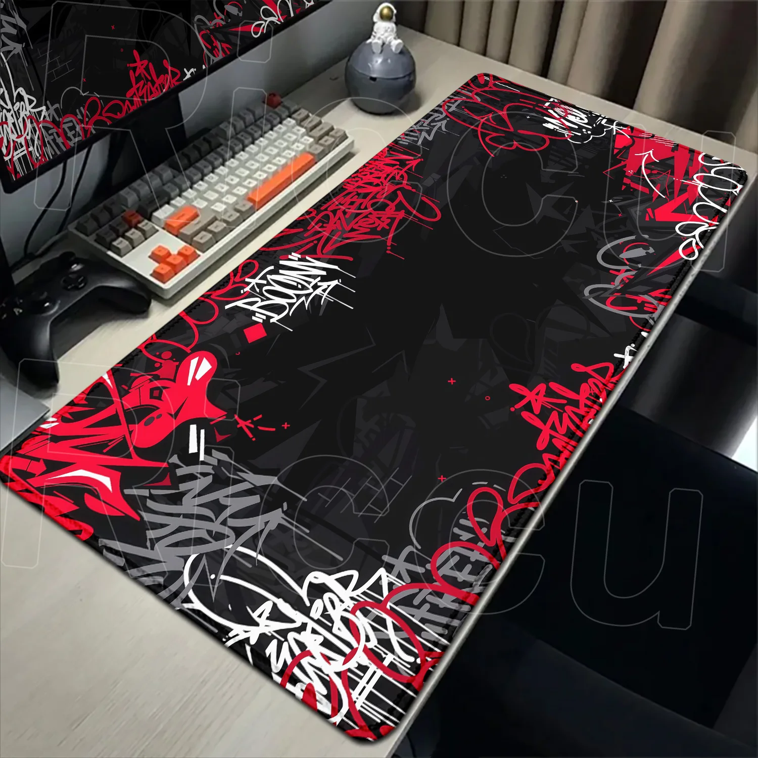 HD 30x60 سنتيمتر الشارع الكتابة على الجدران الفن الألعاب ماوس الوسادة الجدول الوسادة ماوس XXL الكمبيوتر اللعب توسيع حصيرة مكتبية المطاط لوحة المفاتيح حصير مكتبي