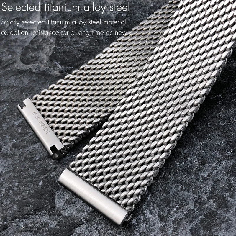 18mm 19mm 20mm High Quality Titanium Steel Watchband for Omega 007 Seamaster 300 AT150 Speedmaster Metal Watch Strap