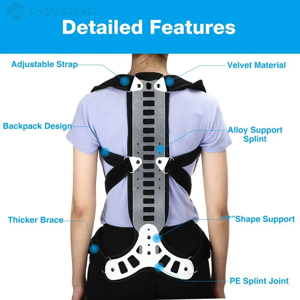 Back Posture Corrector Shoulder Waist Spine Support Brace Belt for Adult Students Humpback Standing Sitting Posture Body Shaper