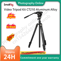 SmallRig Video Tripod Kit CT210 4475 Aluminum Alloy Tripod Kit with Fluid Head Aluminum Alloy Video Tripod Kit CT-210