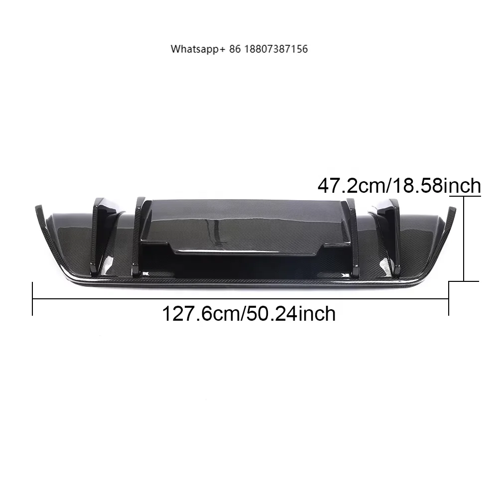 

Suitable forAudi R8 Double Door Dry Carbon Fiber Rear Bumper Rear Diffuser 2016-2018