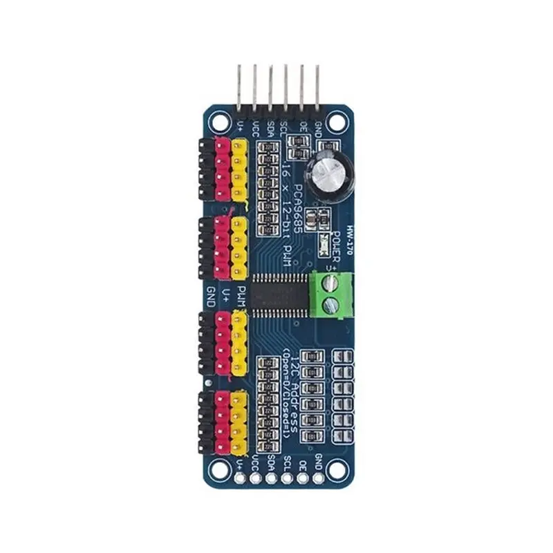 PCA9685 16 Channel PWM Servo Drive Board Robot Controller IIC Interface Driver Module For Raspberry Pi