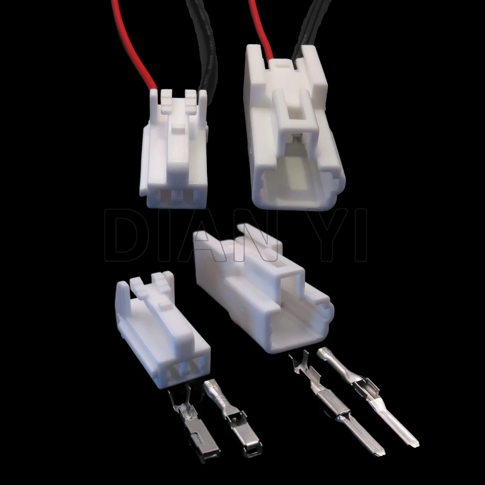 1 Set 2 Way AC Assembly Car White Plug For Toyota 6149-1251 7283-1020 90980-1247 MG651026 MG641029 Auto ABS Sensor Socket