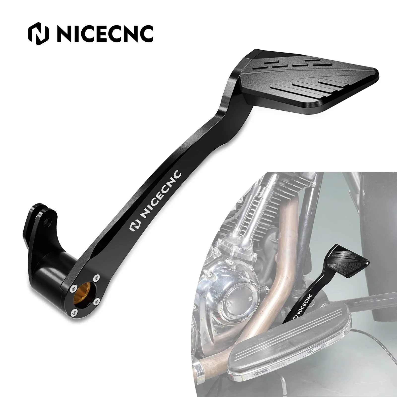 

For Harley Road King/Special FLHR/XS Road Glide FLTRX/S Ultra Limited FLHTK Street Glide FLHX/S Brake Lever Foot Pedal 50600067