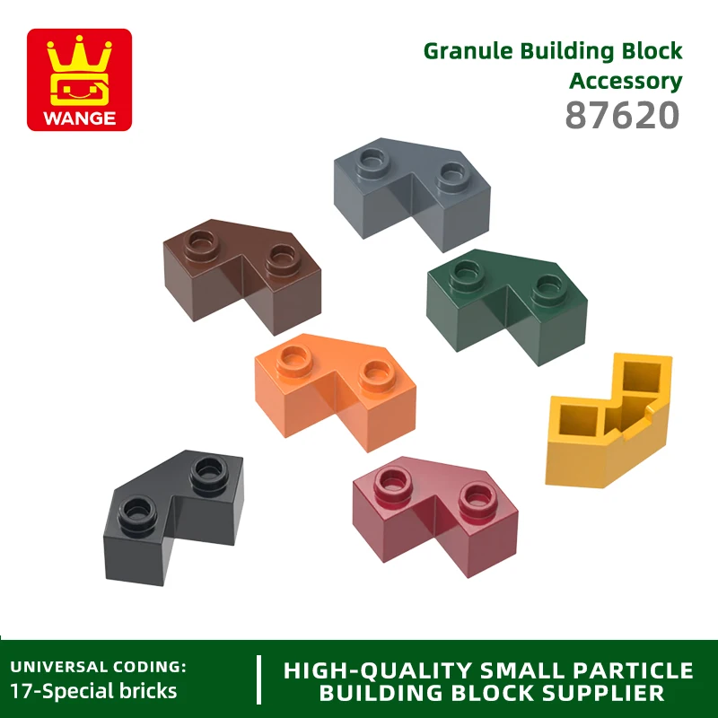 

20Pcs/lot NO.87620 Wedge 2x2 Facet Block Moc Color Accessories Compatible with Brick DIY Children's Toy Assembly Parts