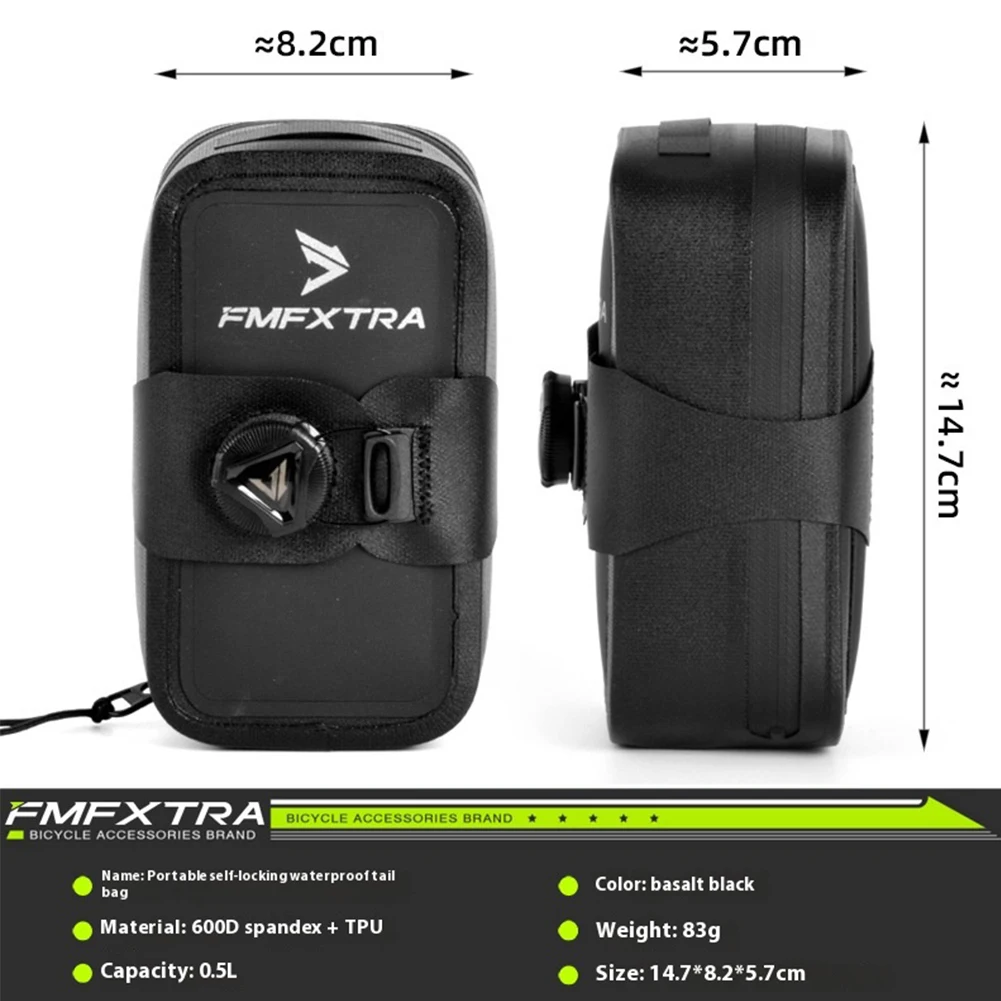 Fahrrad Unter Sitz Tasche Fahrrad Strap-On Sattel Tasche Knopf Schloss Radfahren Tasche Wasserdichte Radfahren Sitz Pack Tragbare Radfahren zubehör