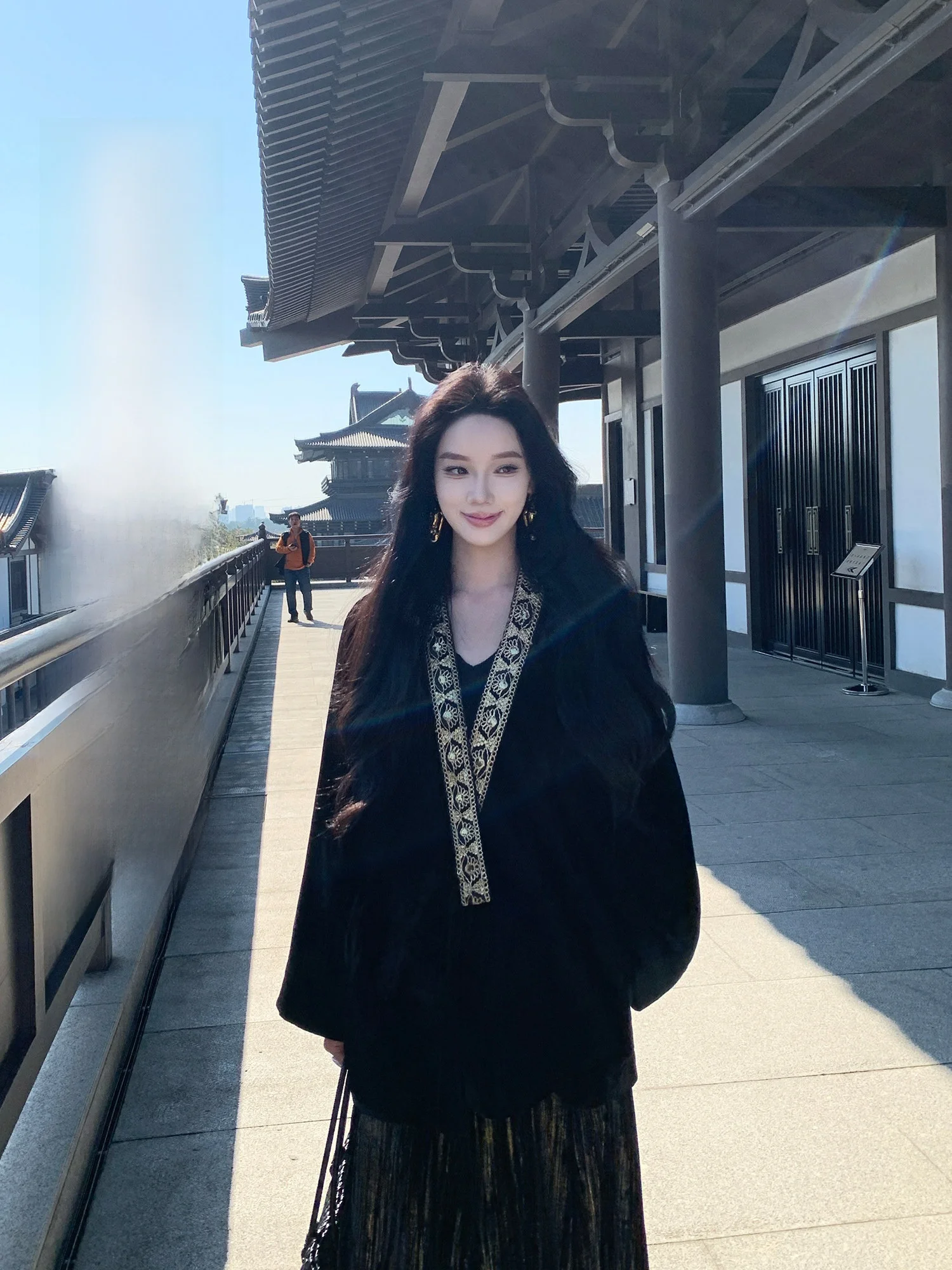 

Зимняя ор Бархатная женская куртка Bla Slim Fit Casual Sle Faionable Верхняя одежда молодежного размера стандартной длины Sve Long