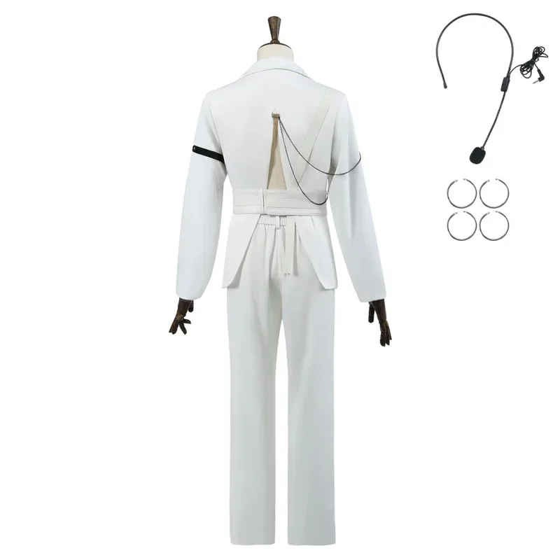 ชุดคอสเพลย์ลูก้า ตัวละครเอเลี่ยนจากอนิเมะเรื่อง Blink Gone R7 ชุดสีขาวน้ำเงิน พร้อมวิกผมลูก้า ตัวละคร Ruler Of My Heart