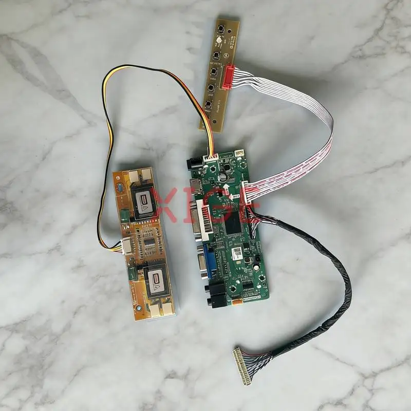 

Плата контроллера Matrix Drive Board для TM190SX QD19EL01 CLAA190EA03 PM190SX 1280*1024 LVDS-30Pin 1280x1024 HDMI+DVI+VGA 4CCFL DIY Kit