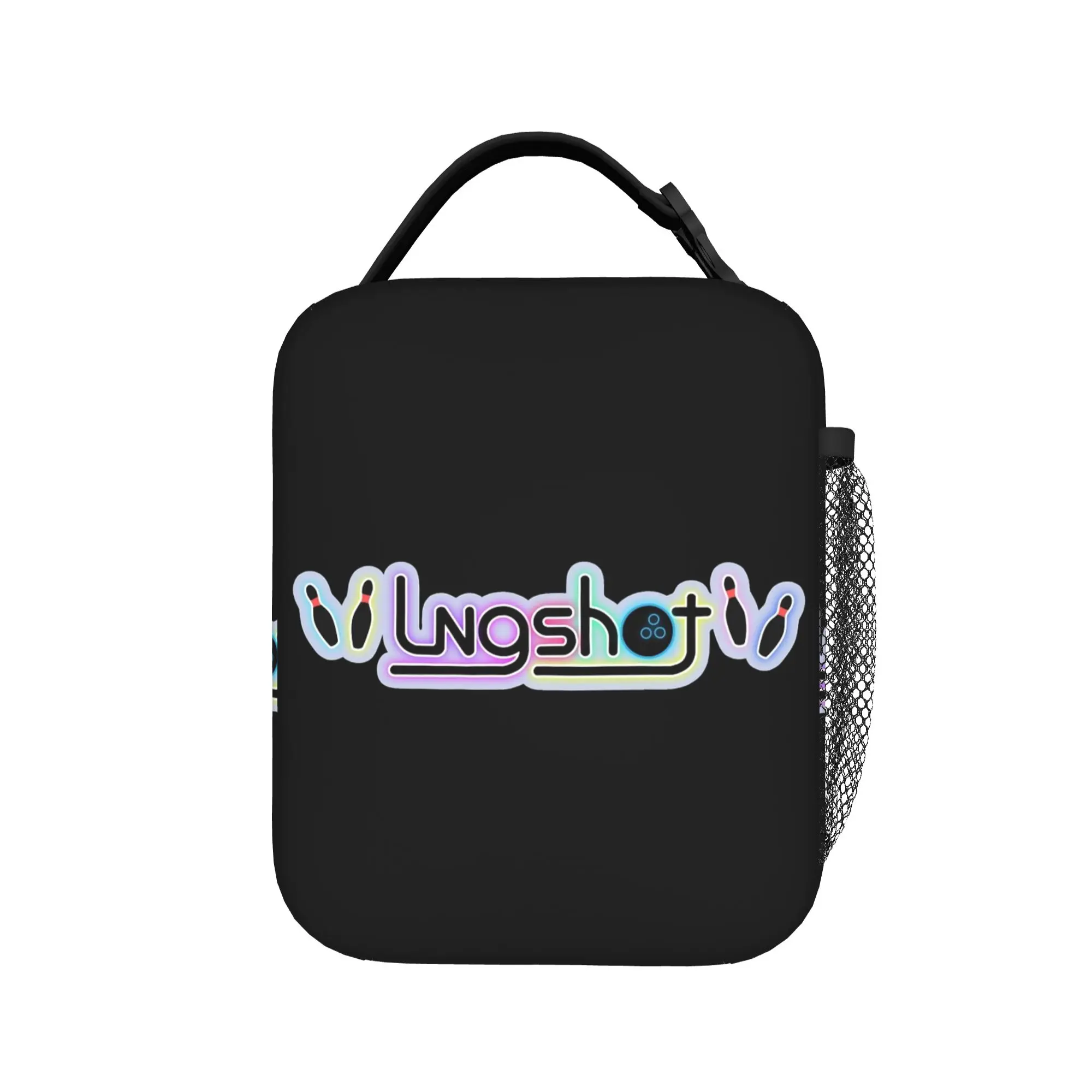 Lngshots Glowing Sign Thermal Insulated Lunch Bag for Picnic  Reusable Food Container Bags Cooler Thermal Lunch Boxes