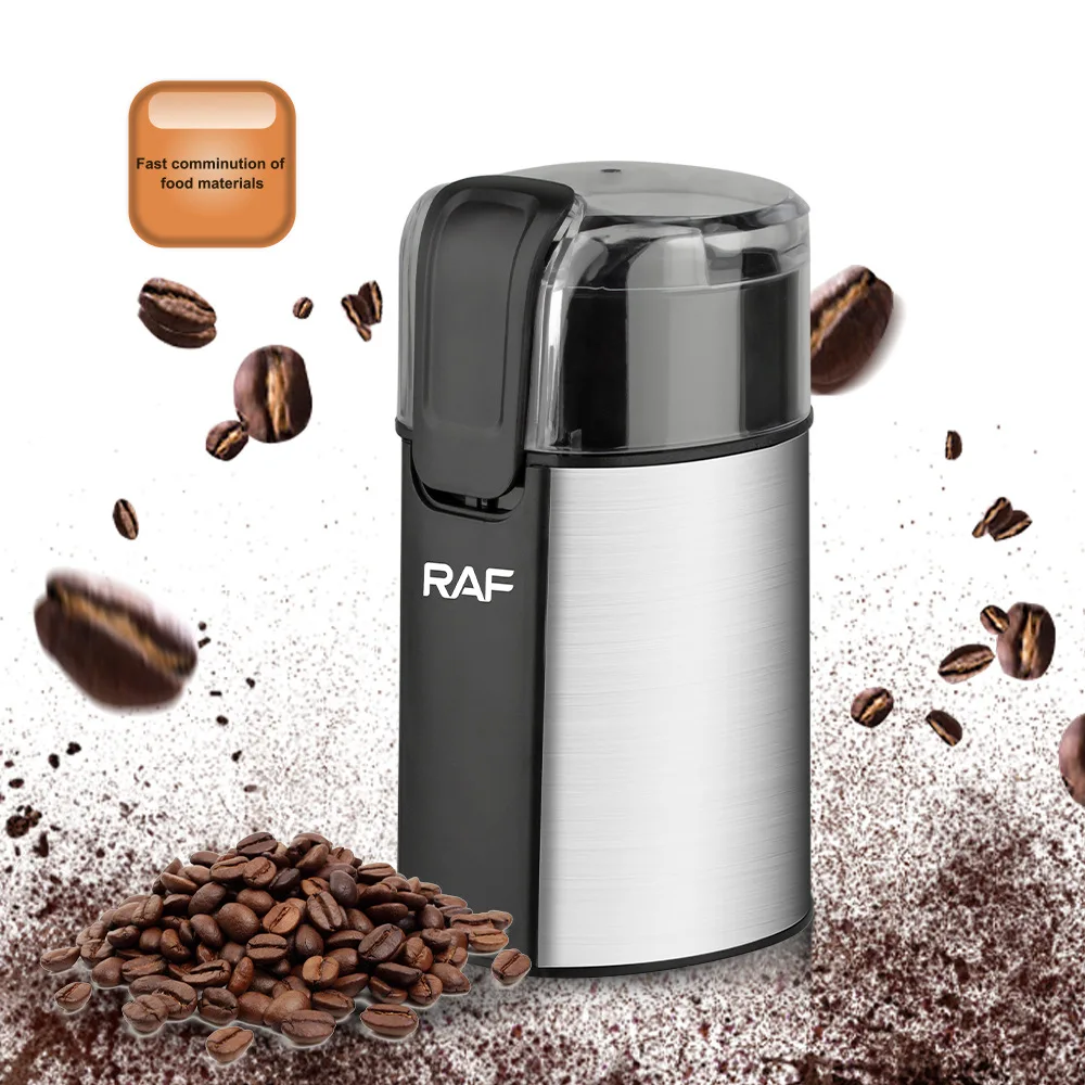 Portable Electric Coffee Grinder 200W Herb Nuts Grains Pepper Grass Tobacc Spice Flour Mill Cafe Beans Automatic Grinder Machine