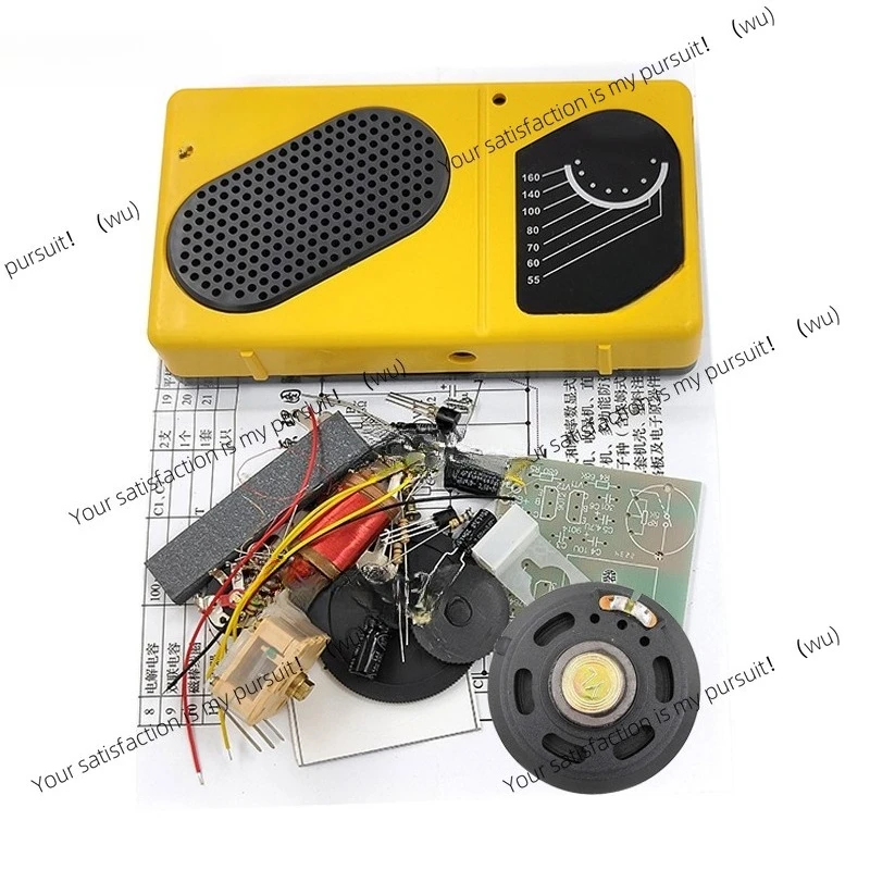 

Интегральная схема радиоусилителя с прямым усилением TA7642, комплект для сборки 3-лампового радио, 535 кГц ~ 1605 Гонконга, электронный комплект «сделай сам», практика сварки