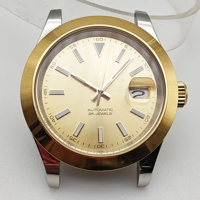 40MMMęski biznesowy zegarek wysokiej klasy 316L Obudowa zegarka ze stali nierdzewnej Kalendarz Okno DialNH35Zegarek z mechanizmem