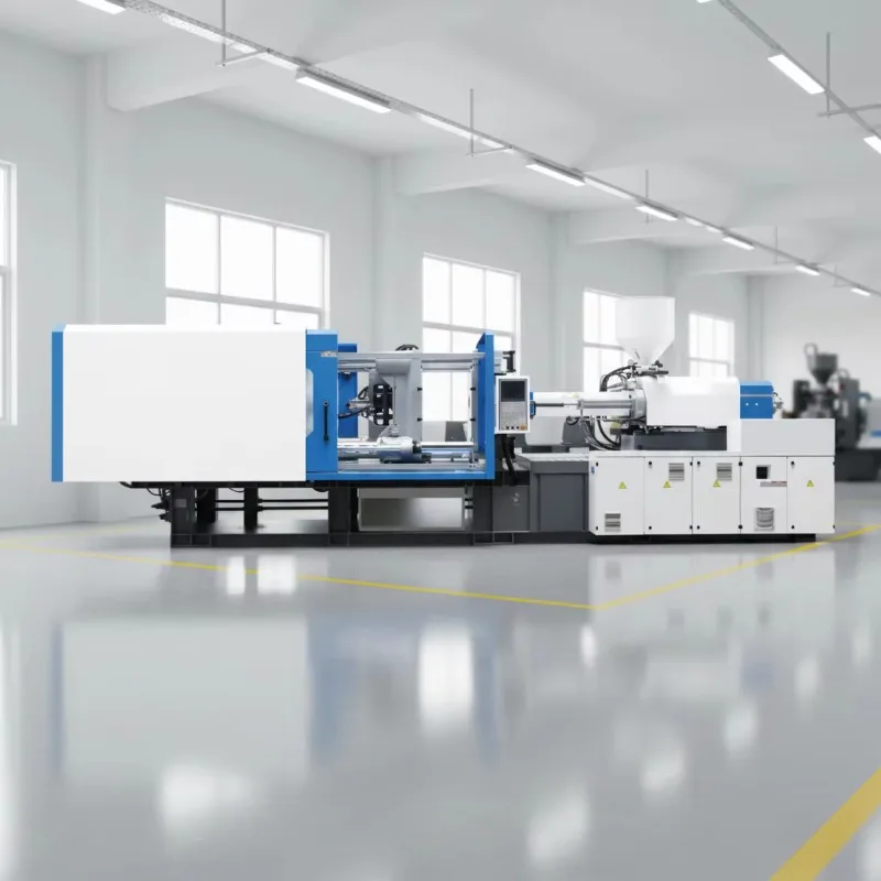 Horizontal electric automatic injection molding machine with PLC and pump, suitable for high-precision PVC/PE/PP/PET materials