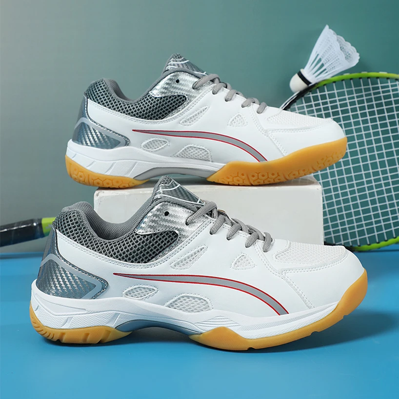 

New Trendy Athletic Table Tennis Shoes for Women Large Size 36-46 Men Gym Fitness Volleyball Badminton Boy Girls Sport Shoes 691