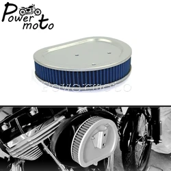 For Harley Touring Dyna Softail Twin Cam 1999-2011 Blue Motorcycle High Flow Air Filter Air Cleaner Intake 29461-99