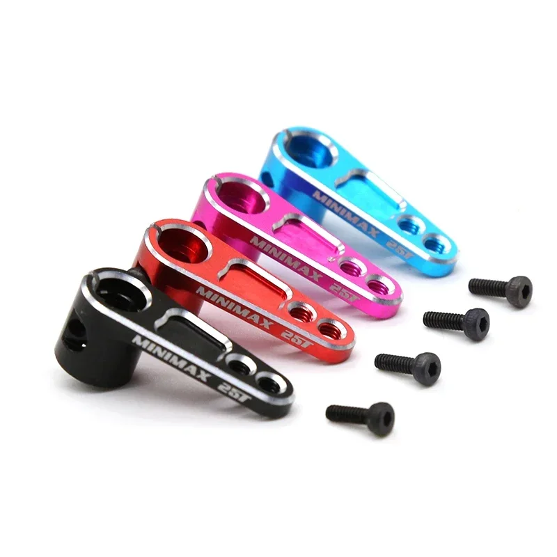 

4pcs Aluminum Alloy 25T Servo Arm Heighten Steering Link Servo Part For RC Car TRX4 SCX10 TAMIYA ARRMA Wltoys HSP