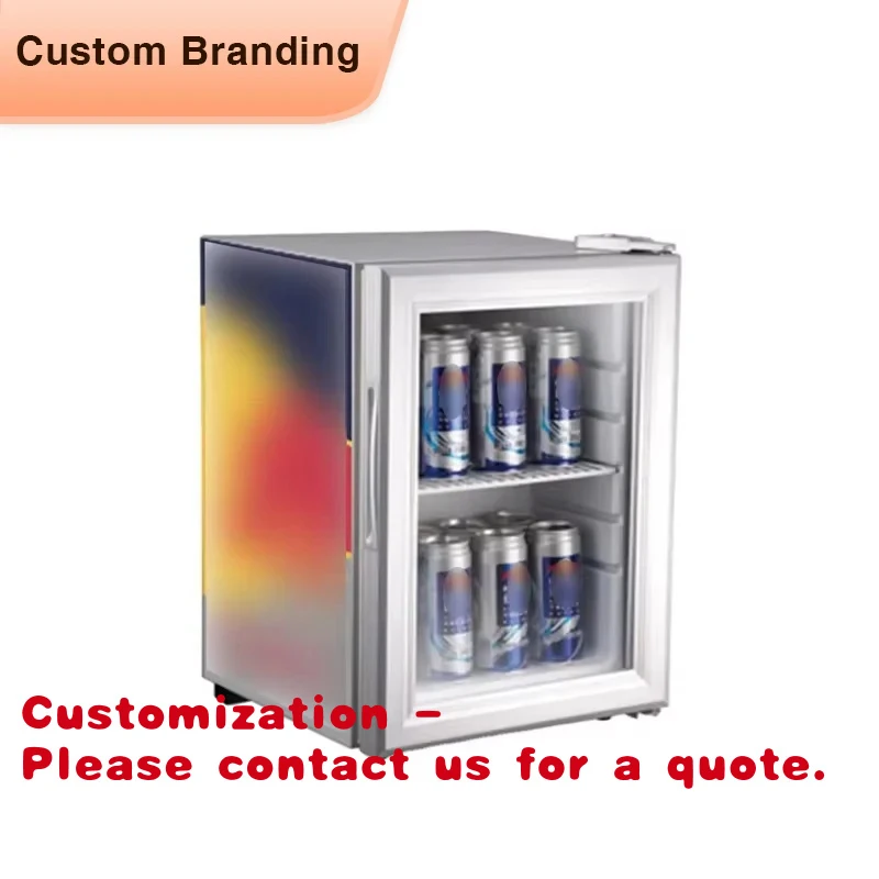 Customize.Meisda Sc21 21l Glass Door Compressor Refrigerator With Screen Printing